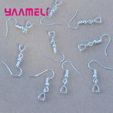 925 Silver Clasp Hook Earrings Component DIY Findings 50PCS