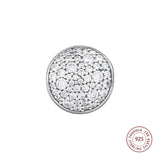 925 Silver Clear CZ Pave Sphere Beads for DIY Jewelry Making