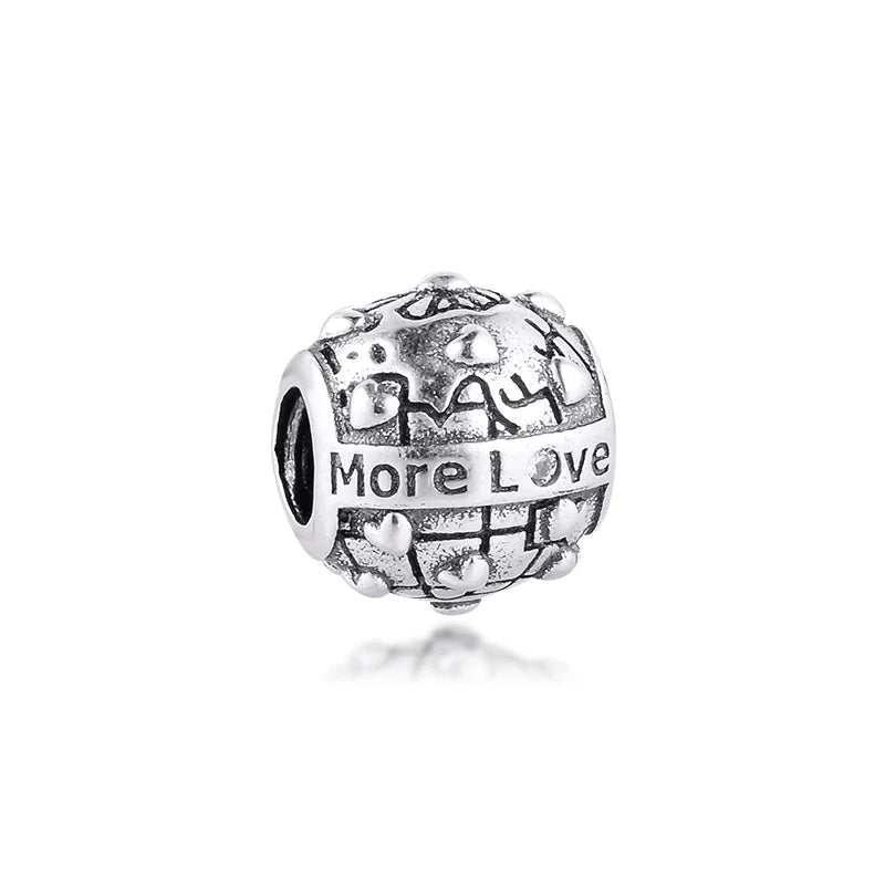 925 Sterling Silver Club Charm Metal Beads for Jewelry Making