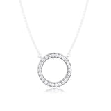 925 Silver Collier Chains Sparkling Hearts Pendant Necklace for Women