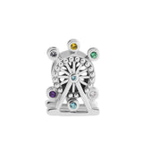 925 Silver Ferris Wheel Charm Bead for Bracelet DIY Gift