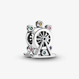 925 Silver Ferris Wheel Charm Bead for Bracelet DIY Gift