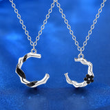 925 Silver Couple Necklaces Pendant Necklace For Women Men