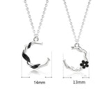 925 Silver Couple Necklaces Pendant Necklace For Women Men