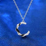 925 Silver Couple Necklaces Pendant Necklace For Women Men