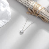 925 Silver Crystal Diamond Pendant Necklaces with Chain
