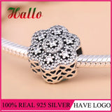 925 Silver Floral Charm Bead for Bracelet Pendant