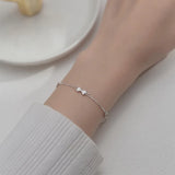 925 Silver Bowknot Zircon Bracelet Hypoallergenic Jewelry