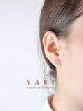 925 Silver Diamond Zirconia Drop Earrings Wedding Jewelry