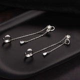 925 Silver Ear Cuff Tassel Earrings Non Pierced Cartilage Clip Hypoallergenic