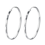 925 Sterling Silver Earrings, 5cm Big Earrings For Women Charm Jewelry