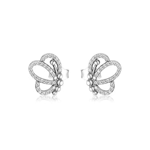 925 Silver Butterfly Earring Studs DIY Jewelry