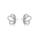 925 Silver Butterfly Earring Studs DIY Jewelry