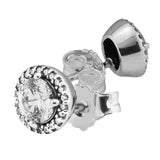 925 Silver Earrings Classic Studs Wedding Jewelry Gift