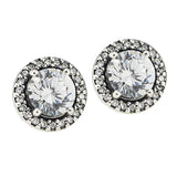 925 Silver Earrings Classic Studs Wedding Jewelry Gift