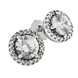 925 Silver Earrings Classic Studs Wedding Jewelry Gift