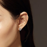 925 Silver Hearts Stud Earrings for Women