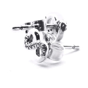 925 Silver Infinite Love Stud Earrings Wedding Gift Jewelry
