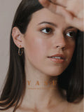925 Silver Love Heart Hoop Earrings, 14k Plated