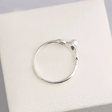 925 Silver Beauty Pearl CZ Ring European Jewelry