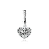 925 Silver Love Charm Beads for Bracelets & Bangles
