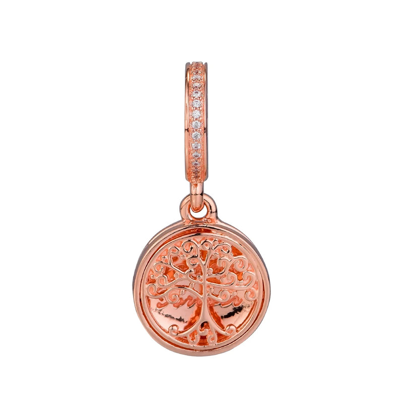 925 Silver Family Roots Dangle Charm Bead for Europe Bracelet