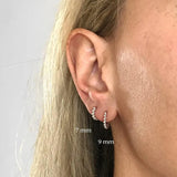925 Silver Hoop Earrings Party Jewelry Accessories