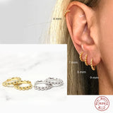 925 Silver Hoop Earrings Party Jewelry Accessories
