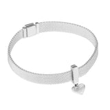 925 Sterling Silver Heart Clip Charm for Reflexions Bracelet