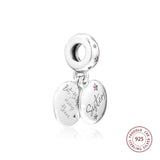 925 Silver Forever Sisters Charms Beads Europe Bracelets Necklaces