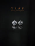 925 Silver French Diamond Stud Earrings For Women