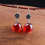925 Silver Geometric Metal Style Earrings