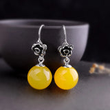 925 Silver Geometric Metal Style Earrings