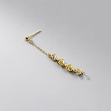 925 Silver Geometric Twisted Drop Earrings Serotonin Pattern