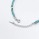 925 Silver Green Crystal Square Bracelet Women Party Jewelry