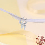 925 Silver Rivet Cone Drop Earrings with CZ Stones