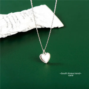 925 Silver Heart Pendant Necklaces on Chain