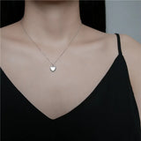 925 Silver Heart Pendant Necklaces on Chain