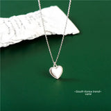 925 Silver Heart Pendant Necklaces on Chain