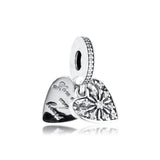 925 Silver Heart of Winter Dangle Charm for Bracelet