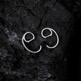 925 Silver Geometric Clip-On Earrings for Women