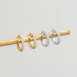 925 Silver Hoop Earrings Cross Ear Buckle Jewelry for Women