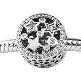 925 Silver Stars Charms Beads for Bracelets Women