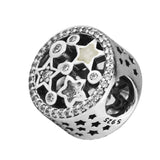 925 Silver Stars Charms Beads for Bracelets Women
