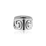 Sterling Silver Heart Clip Charm Bead for Bracelet