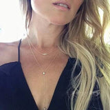 925 Silver Lady Charm Necklace with CZ Evil Eye Pendant