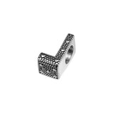 925 Silver Letter L Alphabet Beads for Bracelets Bangles Jewelry Making