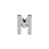 925 Silver Letter M Alphabet Beads for Charms Bracelets
