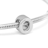 925 Silver Letter O Alphabet Beads Charms Bracelets Jewelry Gift