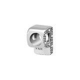 925 Silver Letter P Alphabet Beads for Charms Bracelets